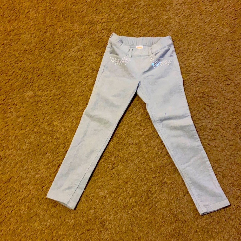 Gray silver soft velvet pants